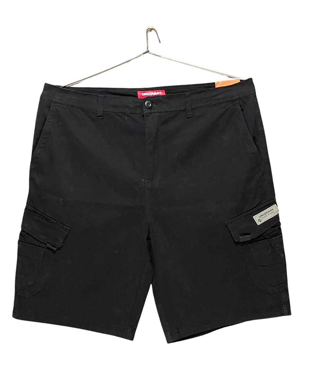 UNIONBAY Black Cotton Short For Men X Large