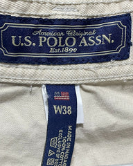Polo U.S. Assn Khaki Cotton Short For Men X Large