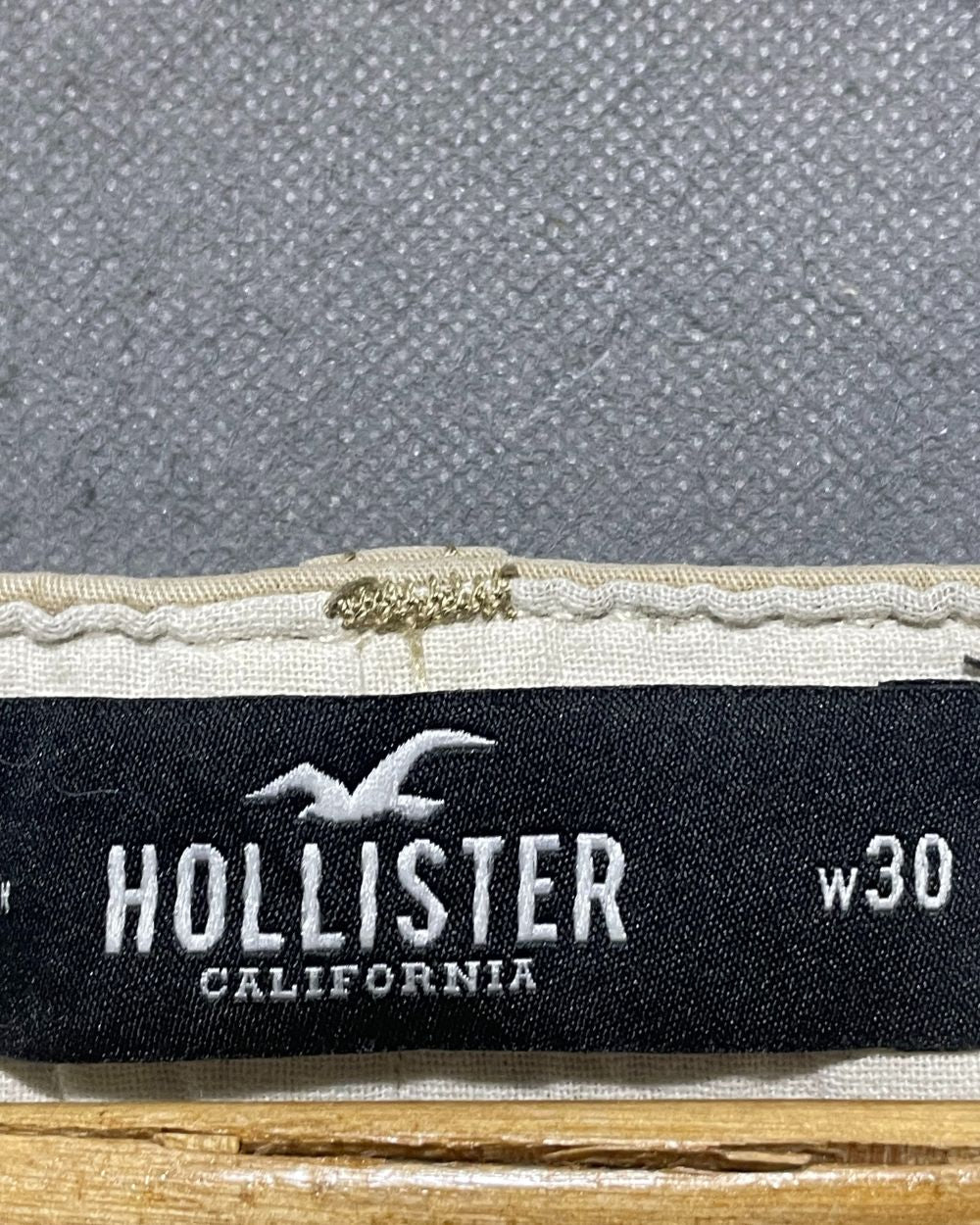 Hollister Khaki Cotton Short For Men M