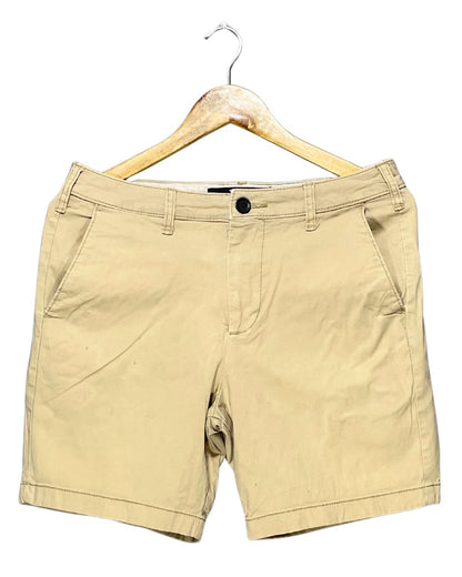 Hollister Khaki Cotton Short For Men M