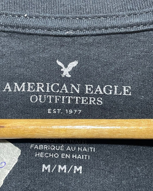 American Eagle Black T Shirt For Men M