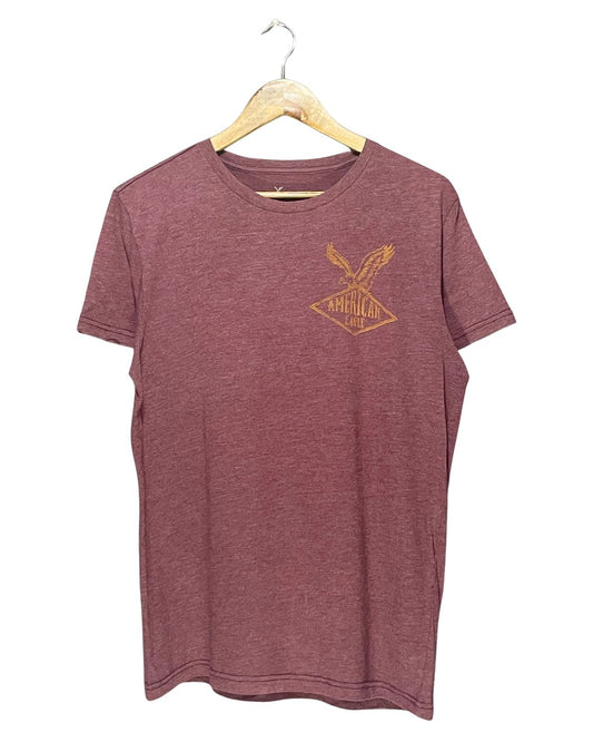 American Eagle Maroon T Shirt For Men M