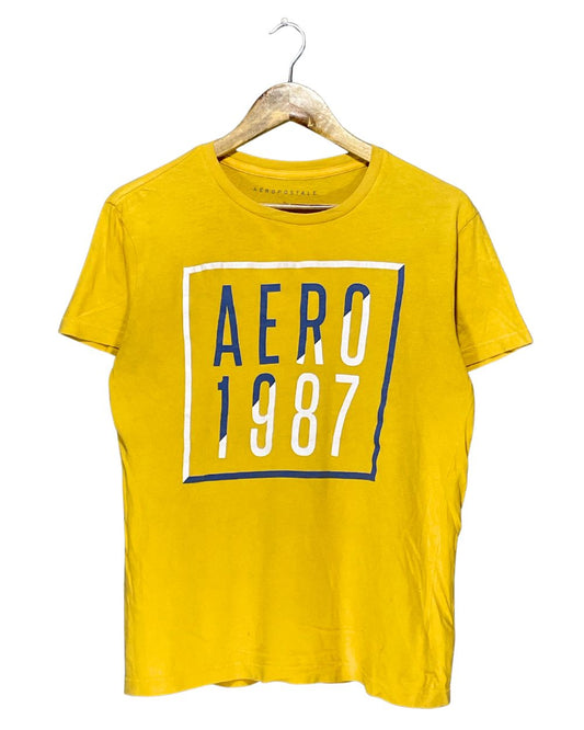 Aeropostale Yellow T Shirt For Men Small