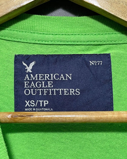 American Eagle Green T Shirt For Men X Small
