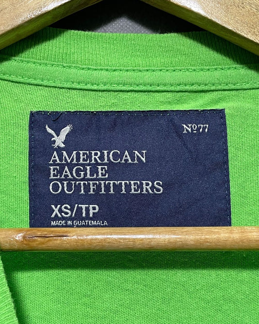 American Eagle Green T Shirt For Men X Small
