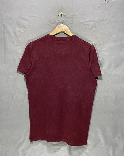 Abercrombie Maroon T Shirt For Men M