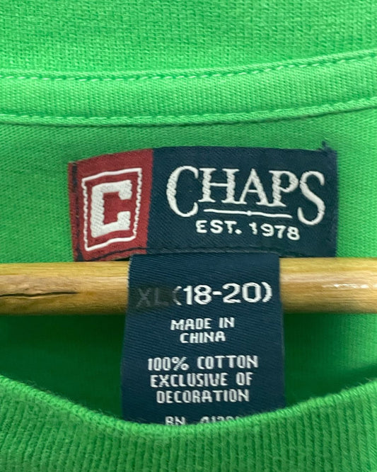 Chaps Green T Shirt For Men M