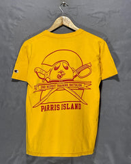Champion Yellow T Shirt For Men Small