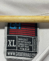 GH White Sports T Shirt For Men XL