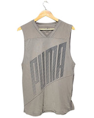 Puma Gray Sports Vest T Shirt For Men Medium