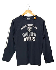 NFL Black Sports T Shirt For Men Medium