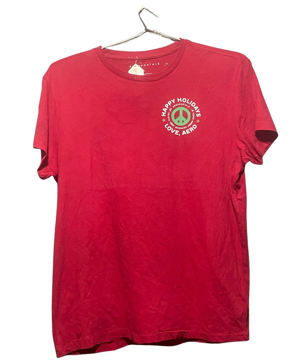 Aeropostale Red T Shirt For Men L