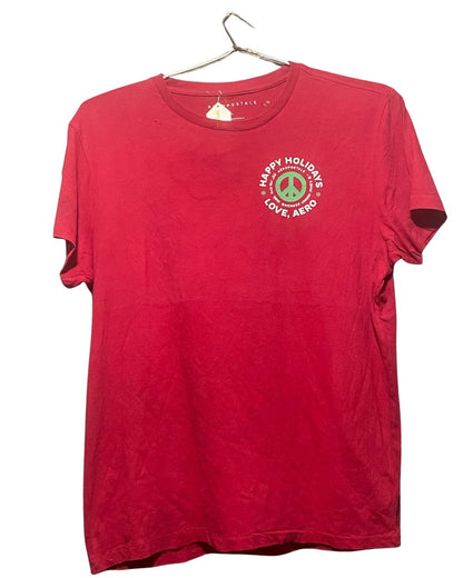Aeropostale Red T Shirt For Men L