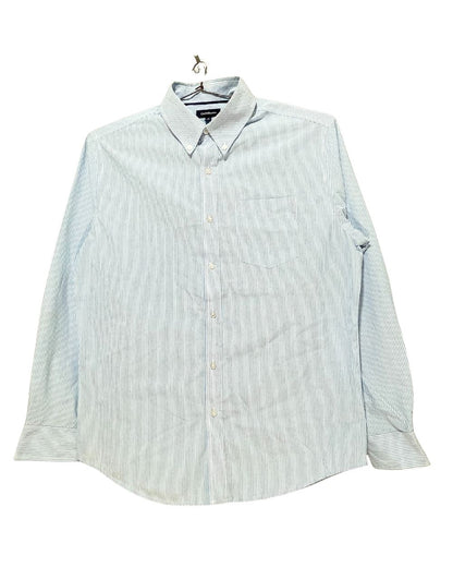 Croft & Barrow Blue Cotton Shirt For Men Large
