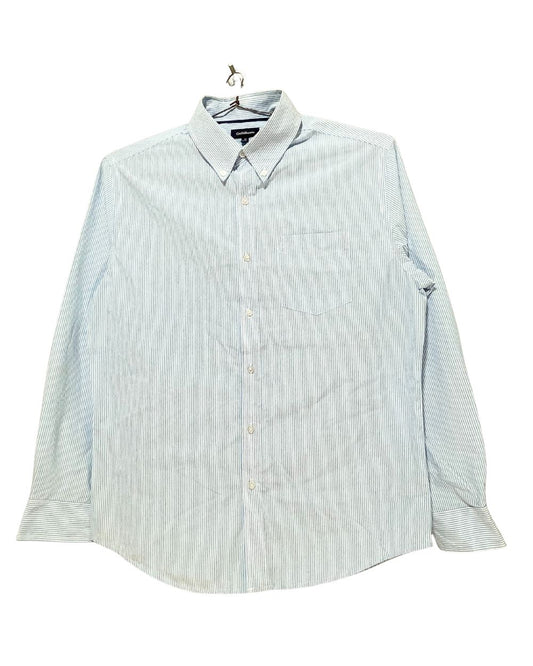 Croft & Barrow Blue Cotton Shirt For Men Large