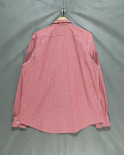 George Red Cotton Shirt For Men Large