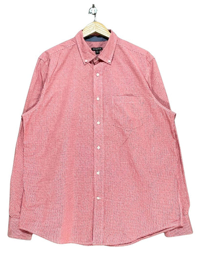 George Red Cotton Shirt For Men Large