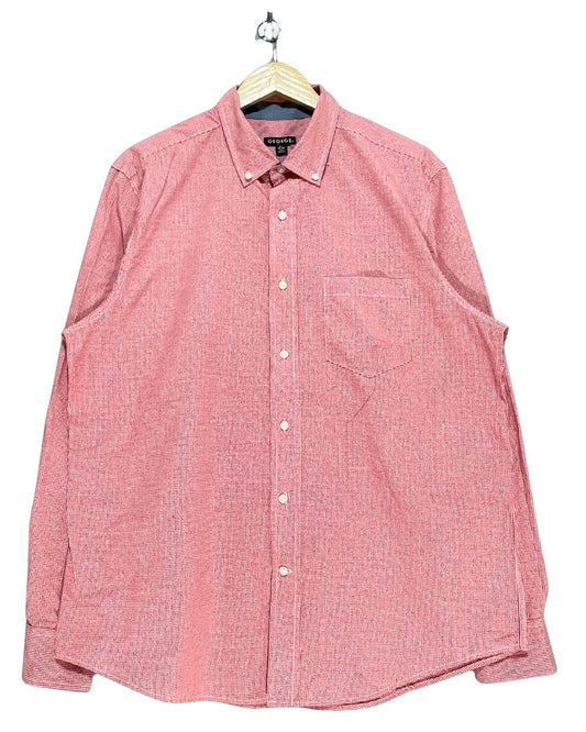 George Red Cotton Shirt For Men Large