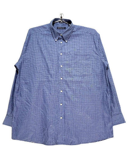 Hathaway Blue Cotton Shirt For Men XX Large