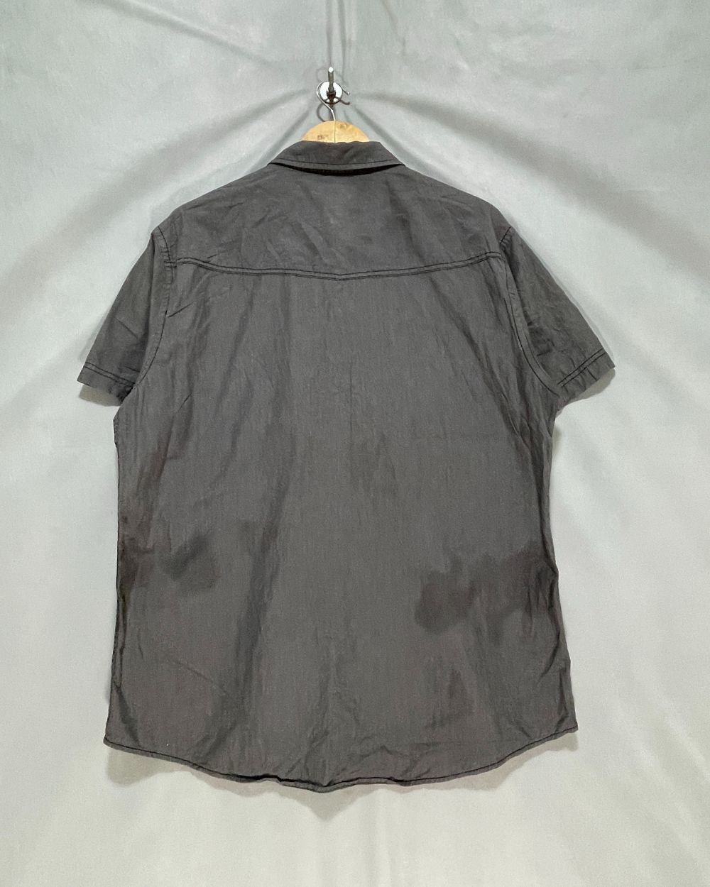 Hawk Gray Cotton Shirt For Men XL