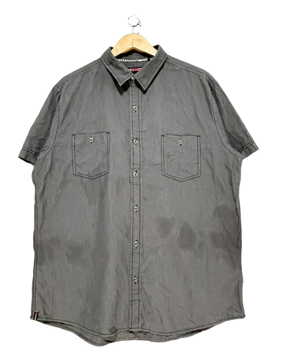 Hawk Gray Cotton Shirt For Men XL