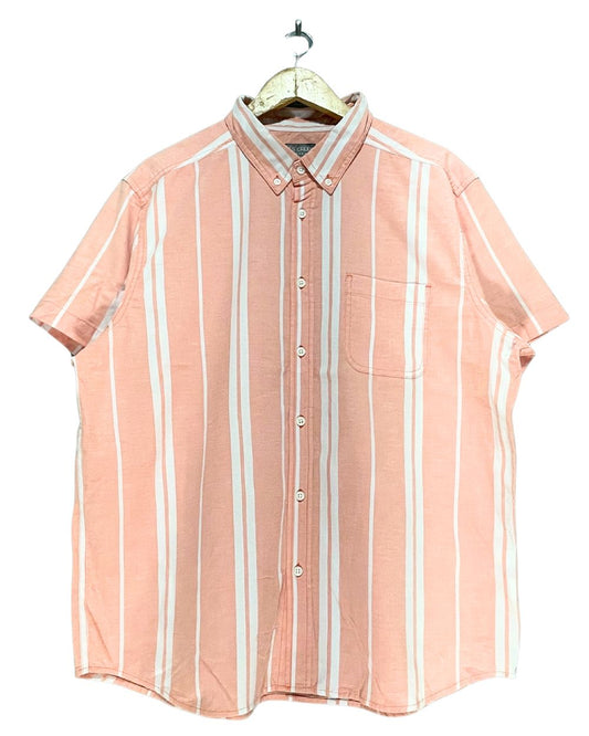Falls Creek Orange Cotton Shirt For Men X Large