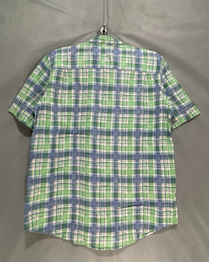 Izod Green Cotton Shirt For Men XL