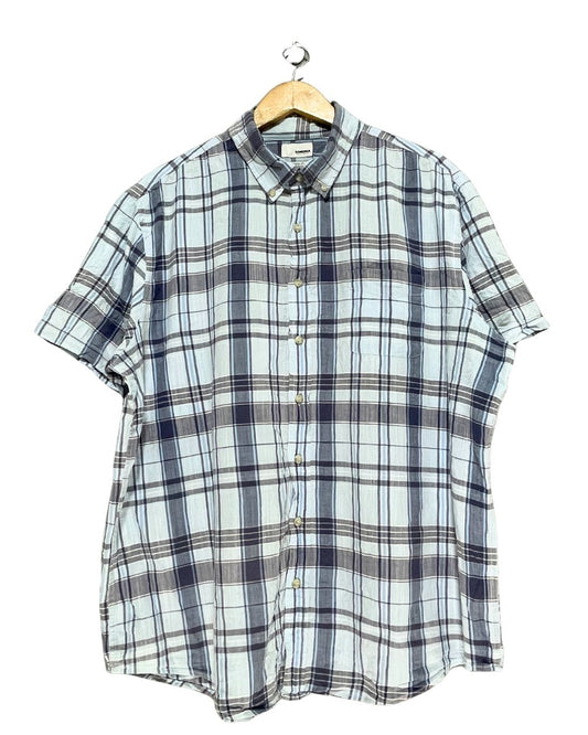 Sonoma Blue Cotton Shirt For Men X Large