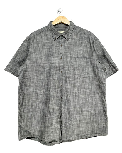 Faded Glory Gray Cotton Shirt For Men Large
