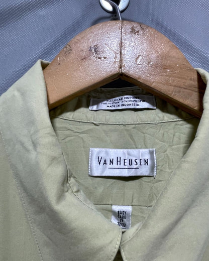 Van Heusen Green Cotton Shirt For Men X Large