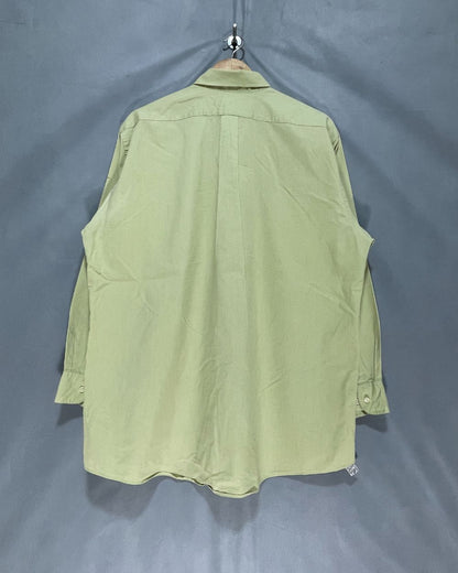 Van Heusen Green Cotton Shirt For Men X Large