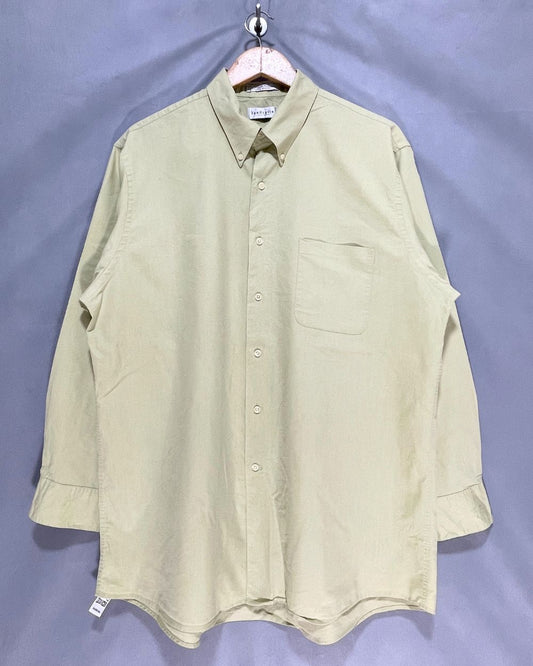 Van Heusen Green Cotton Shirt For Men X Large