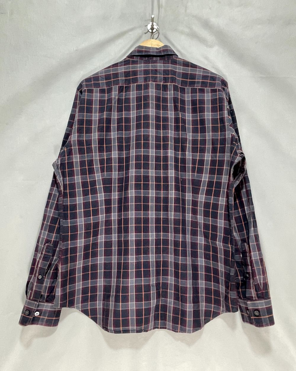 Banana Republic Gray Cotton Shirt For Men Large