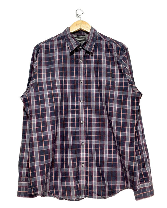 Banana Republic Gray Cotton Shirt For Men Large
