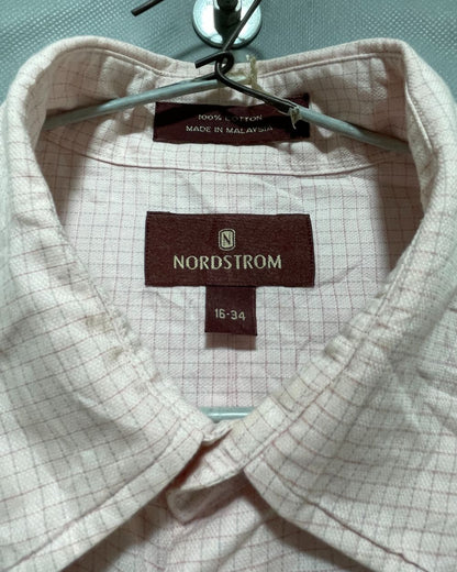 Nordstrom Pink Cotton Shirt For Men XX Large