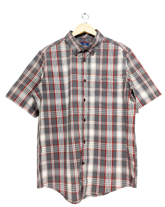 George Gray Cotton Shirt For Men Large