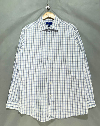 APT.9 Blue Cotton Shirt For Men Large