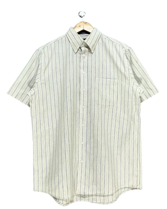 Stafford Cream Cotton Shirt For Men X Large
