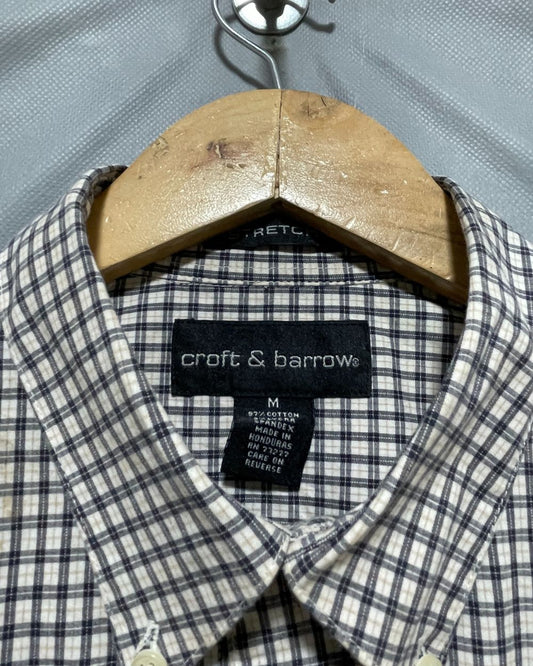 Croft & Barrow Gray Cotton Shirt For Men Large
