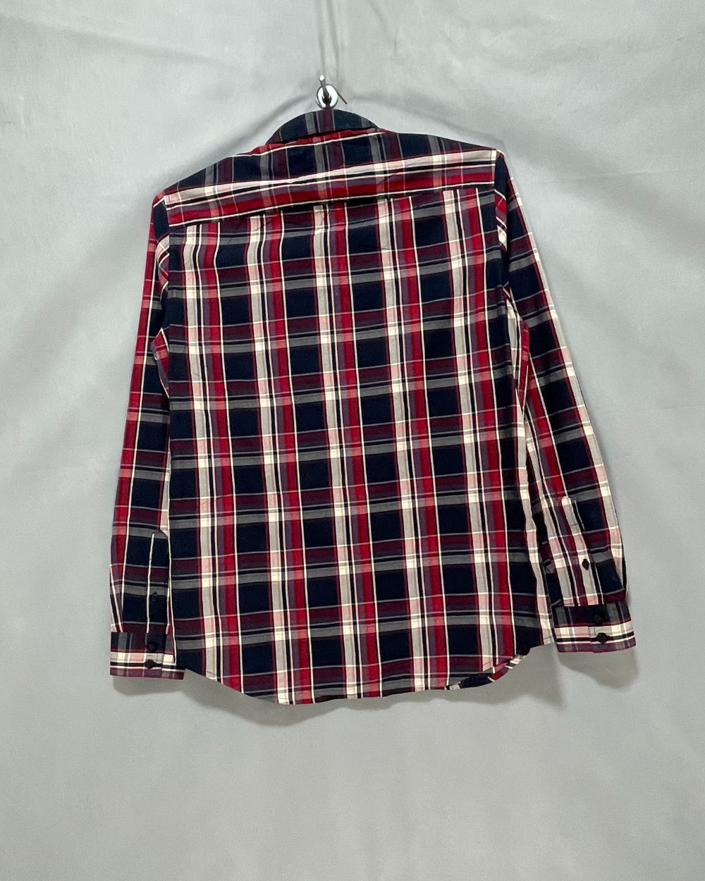 Armani Exchange Blue Cotton Shirt For Men M