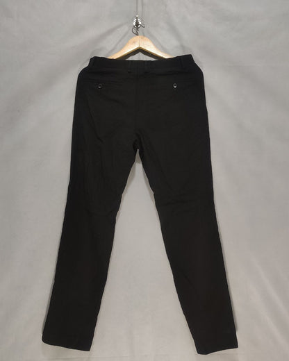 Marc Anthomy Black Cotton Dress Pant For Men Medium