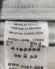 Lee Cream Cotton Dress Pant For Men L
