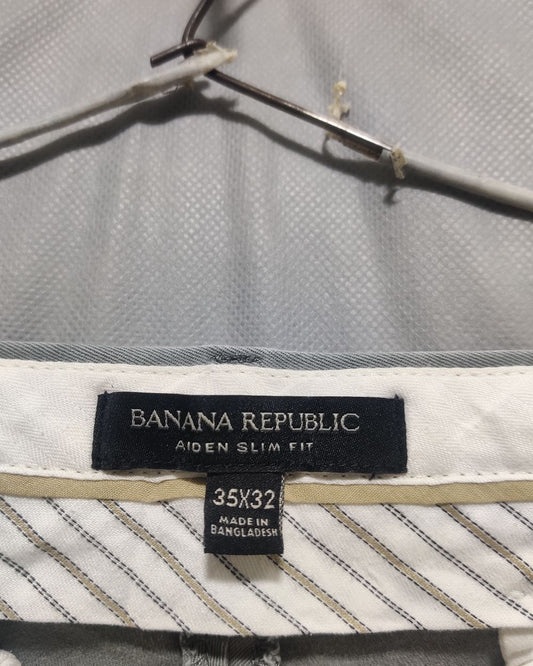 Banana Republic Gray Cotton Dress Pant For Men L