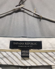 Banana Republic Gray Cotton Dress Pant For Men L