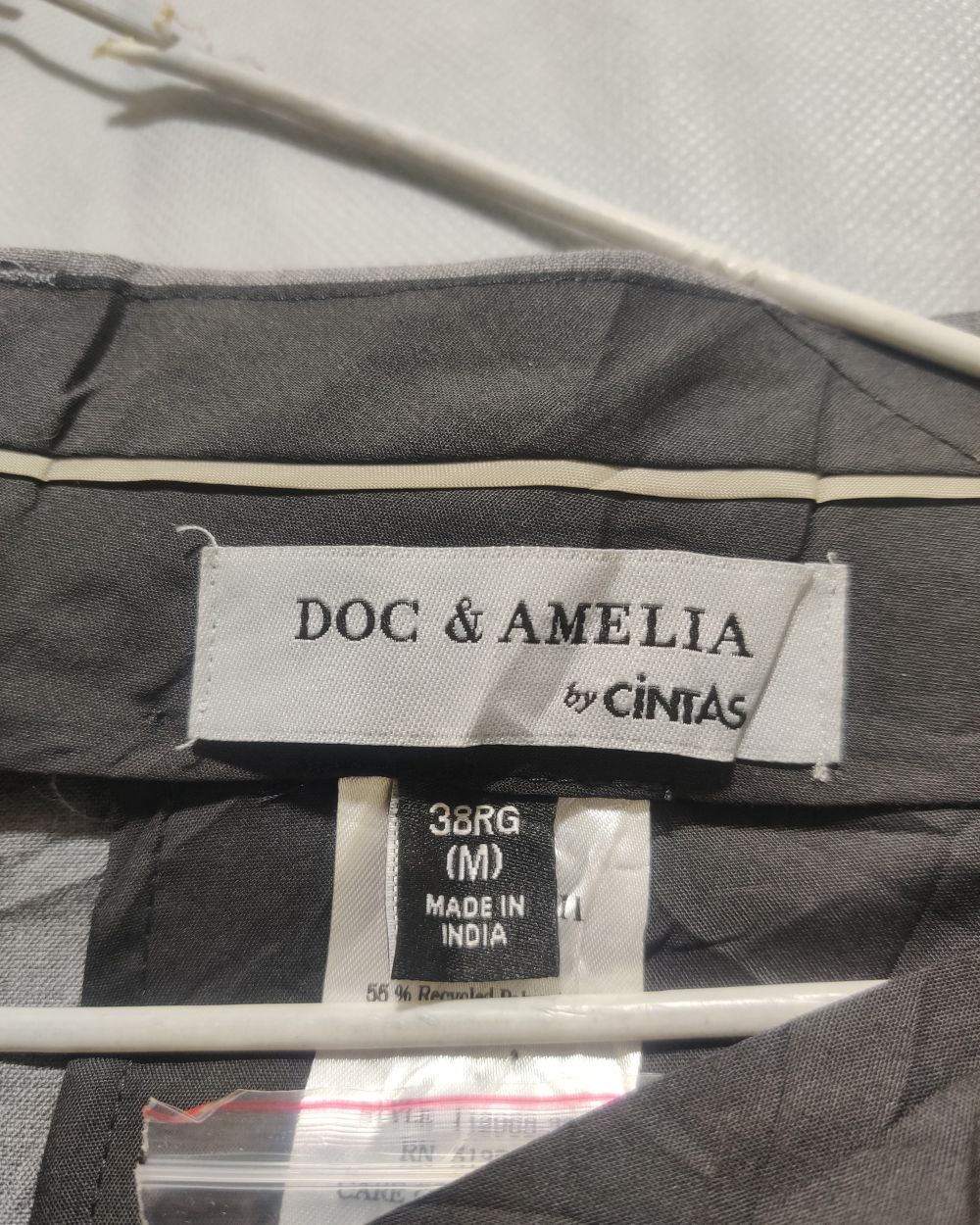 Doc & Amelia Gray Cotton Dress Pant For Men L