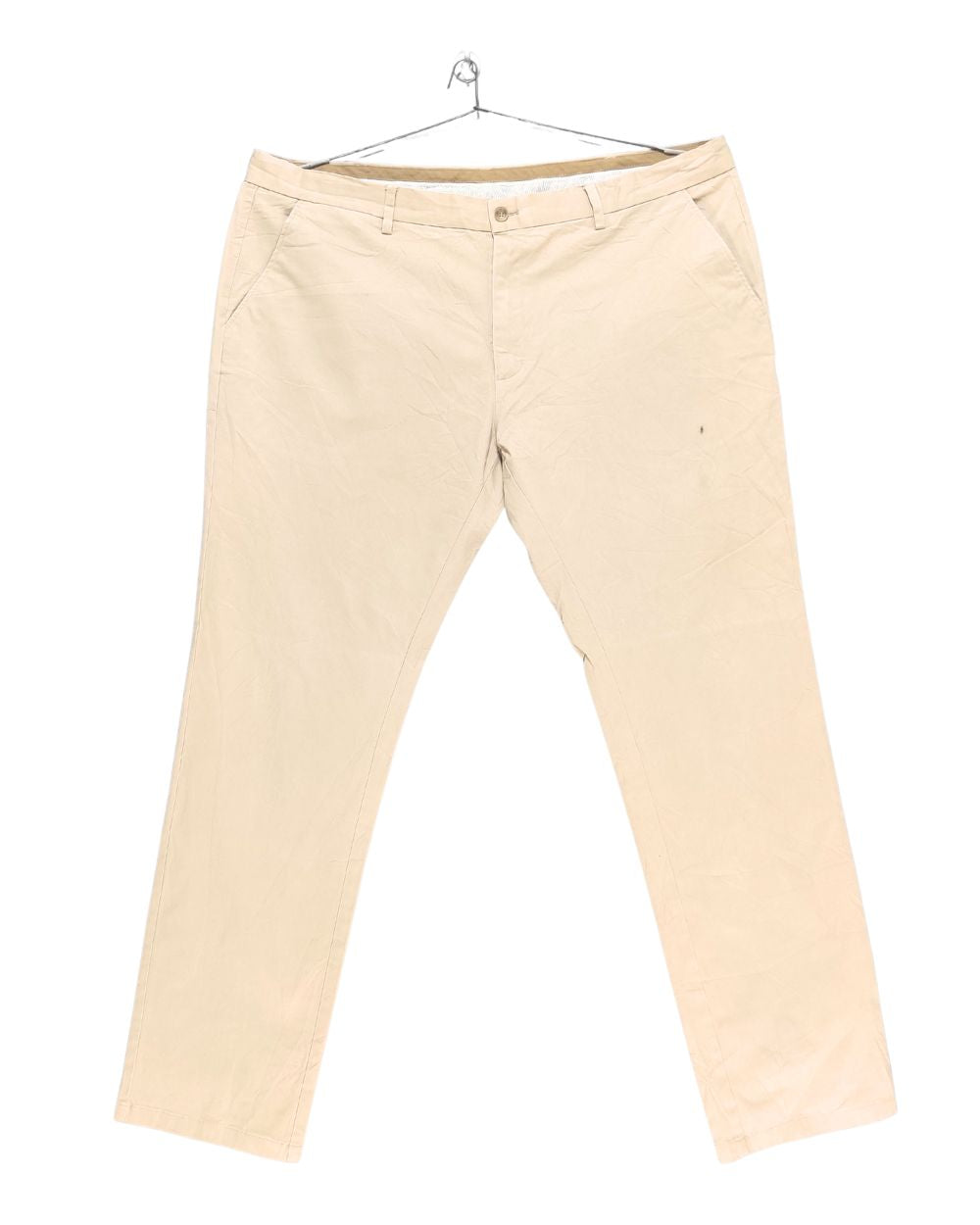 Sunday Joe Cream Cotton Dress Pant For Men XXL