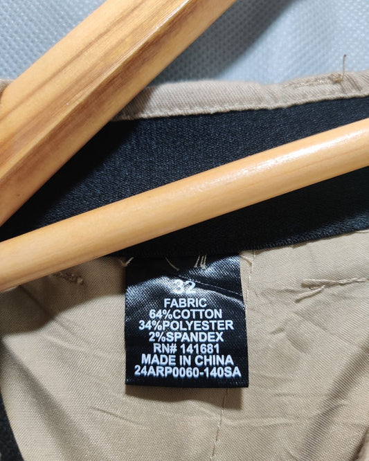 Architect Khaki Cotton Dress Pant For Men Medium
