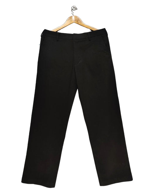 Van Heusen Black Cotton Dress Pant For Men Medium