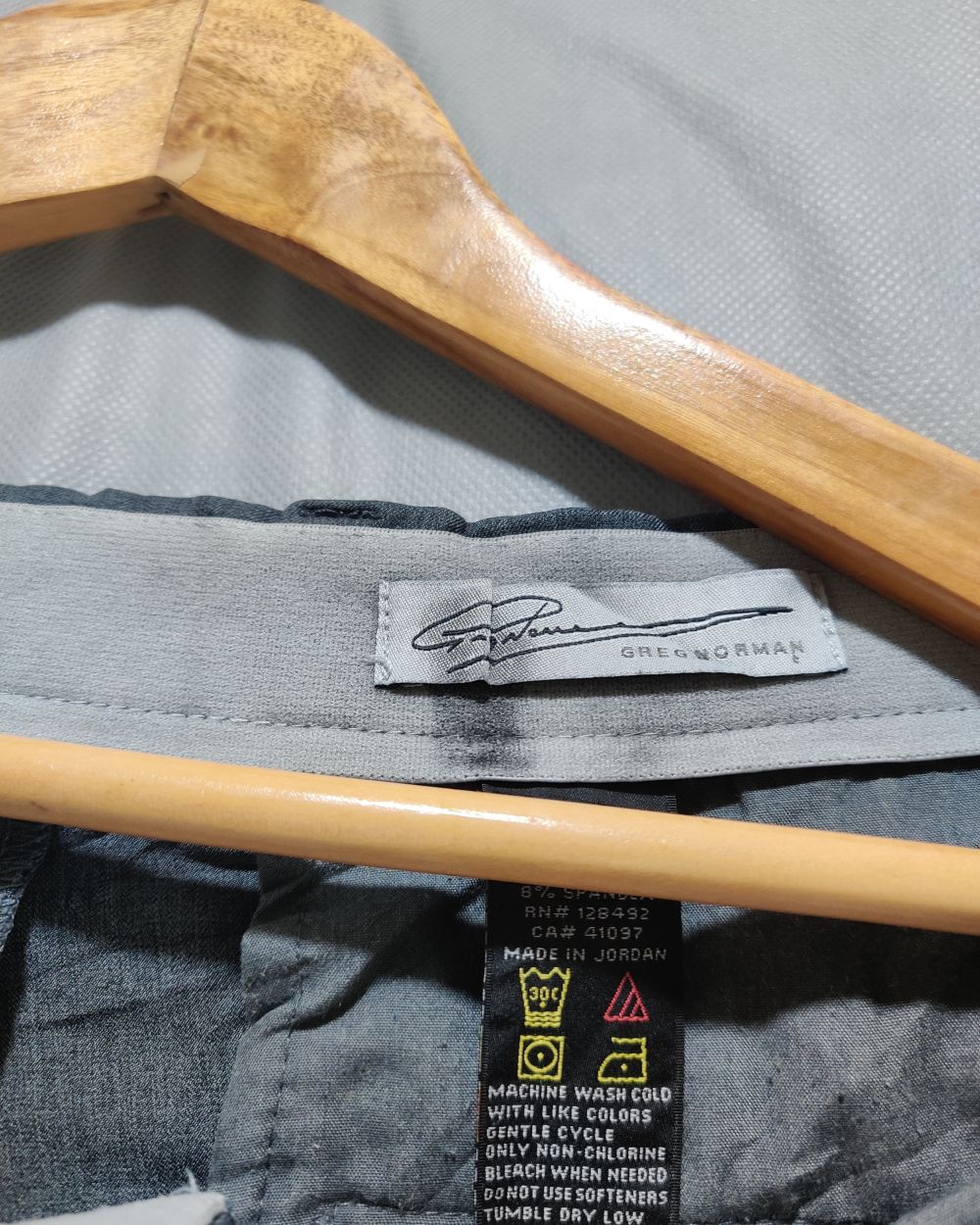 Greg Norman Gray Cotton Dress Pant For Men Medium