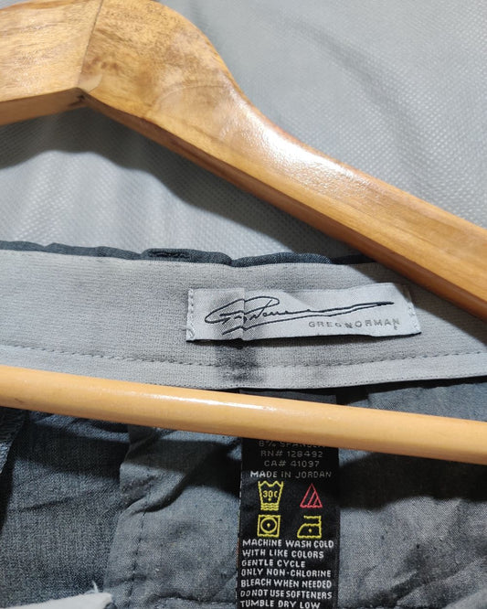 Greg Norman Gray Cotton Dress Pant For Men Medium